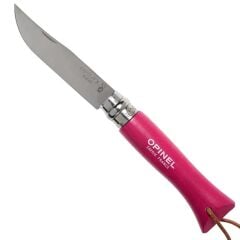 Opinel Inox No 6 Gürgen Saplı Paslanmaz Çelik Trekking Çakı - Fuşya