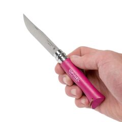 Opinel Inox No 6 Gürgen Saplı Paslanmaz Çelik Trekking Çakı - Fuşya