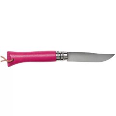 Opinel Inox No 6 Gürgen Saplı Paslanmaz Çelik Trekking Çakı - Fuşya