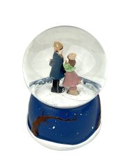 Warm Love Işıklı Kar Küresi Küçük Boy Lacivert