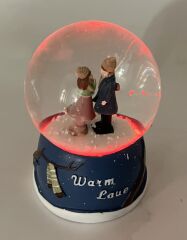 Warm Love Işıklı Kar Küresi Küçük Boy Lacivert
