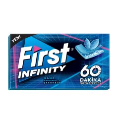 First 60 Dk Infinity Nane Aromalı Şekersiz Tatlandırıcılı Sakız - 3'lü Paket