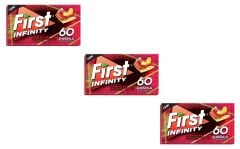 First 60 Dk Infinity Karpuz & Şeftali Aromalı Şekersiz Tatlandırıcılı Sakız - 3'lü Paket