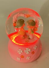 Lovely Couple Işıklı Kar Küresi