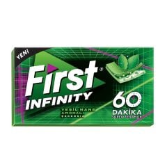 First 60 Dk Infinity Yeşil Nane Aromalı Şekersiz Tatlandırıcılı Sakız