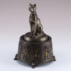 Mısır Bast Figürlü Müzik Kutusu