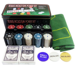 Texas Hold'em Poker Seti 200 Chip