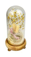 Işıklı Çiçekli Fanus Cam Model 1