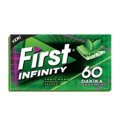 First 60 Dk Infinity Yeşil Nane Aromalı Şekersiz Tatlandırıcılı Sakız - 3'lü Paket