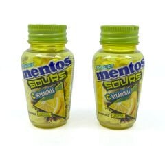 Mentos Sours Şekersiz Tatlandırıcılı C Vitaminli Limon Aromalı Tablet Şekerleme 49gr X 2 Adet
