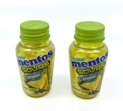 Mentos Sours Şekersiz Tatlandırıcılı C Vitaminli Limon Aromalı Tablet Şekerleme 49gr X 2 Adet