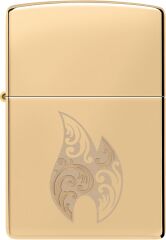 Zippo Filigree Flame High Polish Brass Dizayn Çakmak