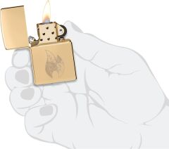 Zippo Filigree Flame High Polish Brass Dizayn Çakmak