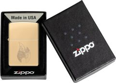 Zippo Filigree Flame High Polish Brass Dizayn Çakmak