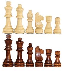 Ahşap Satranç Taşları No:45 Battal 12cm