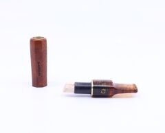 Şahin 9mm Filtreli 8mm Uçlu Akrilik Saplı Sigara Ağızlığı - Kahverengi - 0752