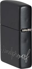 Zippo Logo Black Matte Dizayn Çakmak