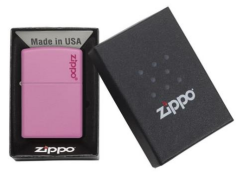 Zippo Pink Logo Çakmak / Pembe Zippo