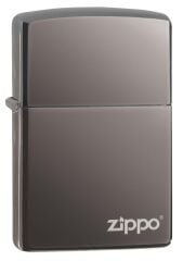 Zippo Ice Black Çakmak Logolu Parlak