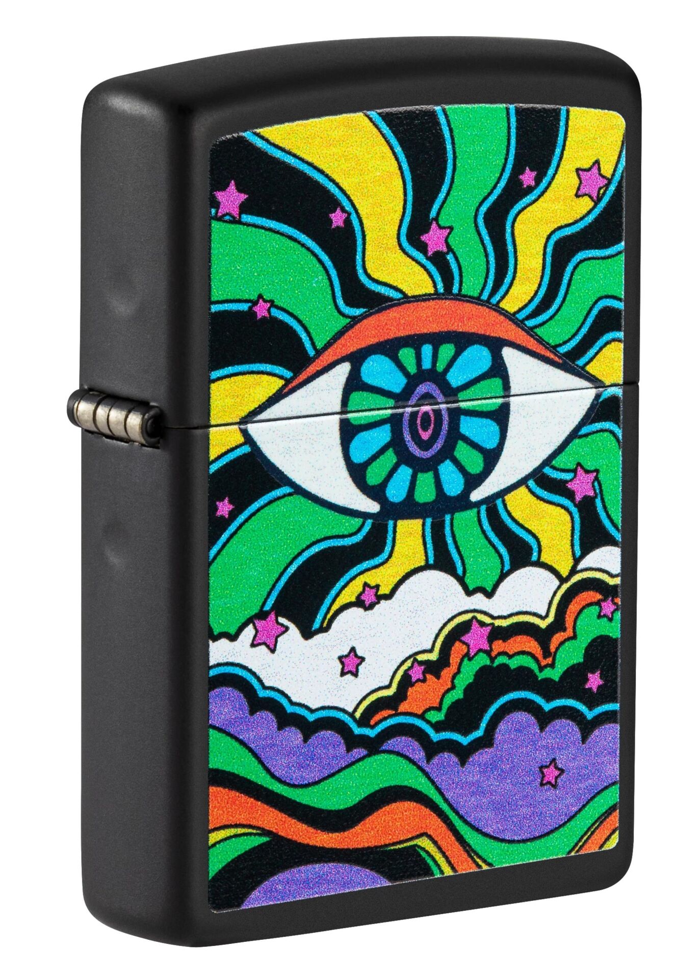 Zippo Eye Design Black Light Çakmak