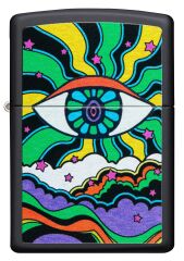 Zippo Eye Design Black Light Çakmak