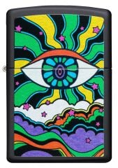 Zippo Eye Design Black Light Çakmak