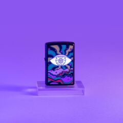 Zippo Eye Design Black Light Çakmak