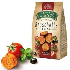 Maretti Bruschette Domates, Zeytin ve Kekik Aromalı Kızartılmış Ekmek Cips (2 ADET)