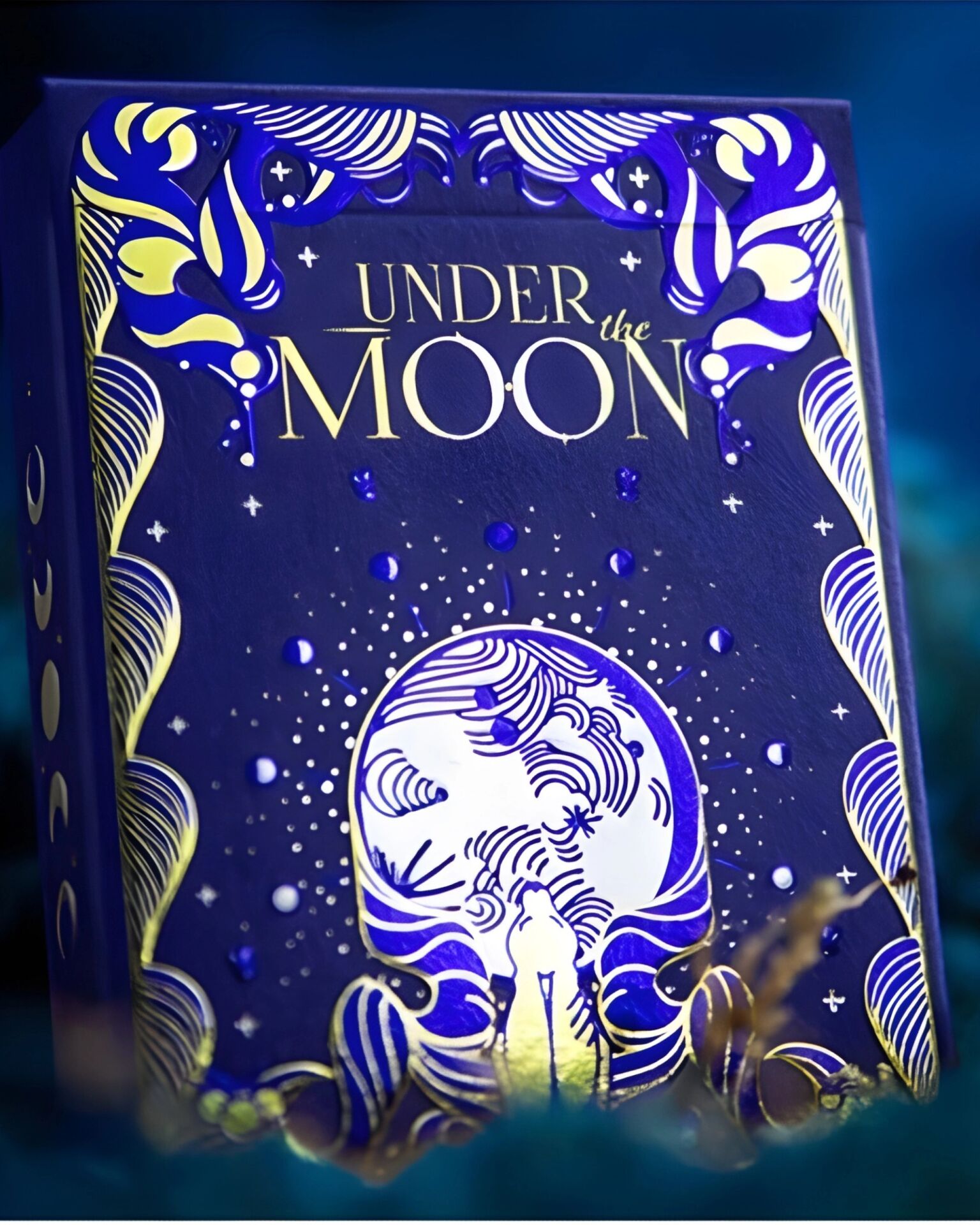 Under the Moon Midnight Blue Oyun İskambil Kartı