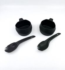 Wildo Camp-a-Box Duo Light Yemek Seti - Zeytin