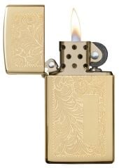 Zippo Brass Design Slim Çakmak