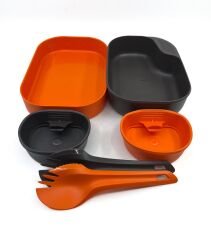 Wildo Camp-a-Box Duo Light Yemek Seti - Turuncu