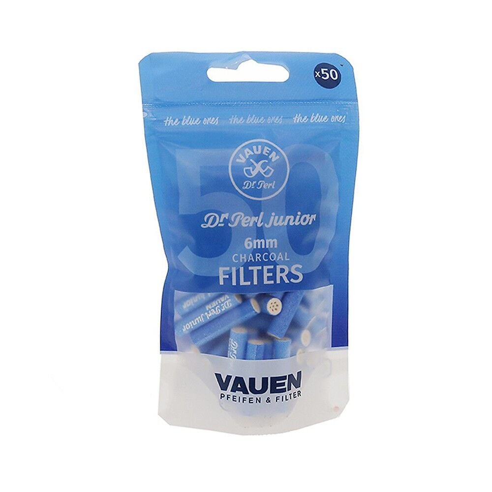 Dr. Perl Junior Blue 6mm. 50 Adet Aktif Karbon Pipo Filtresi