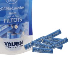 Dr. Perl Junior Blue 6mm. 50 Adet Aktif Karbon Pipo Filtresi
