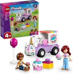 LEGO Friends Tek Boynuzlu At Pasta Dağıtım Arabası 42675 – 4 Yaş ve Üzeri için Mini Bebek İçeren Oyuncak Yapım Seti (67 Parça)