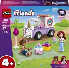 LEGO Friends Tek Boynuzlu At Pasta Dağıtım Arabası 42675 – 4 Yaş ve Üzeri için Mini Bebek İçeren Oyuncak Yapım Seti (67 Parça)