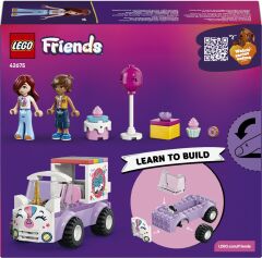 LEGO Friends Tek Boynuzlu At Pasta Dağıtım Arabası 42675 – 4 Yaş ve Üzeri için Mini Bebek İçeren Oyuncak Yapım Seti (67 Parça)