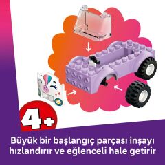 LEGO Friends Tek Boynuzlu At Pasta Dağıtım Arabası 42675 – 4 Yaş ve Üzeri için Mini Bebek İçeren Oyuncak Yapım Seti (67 Parça)