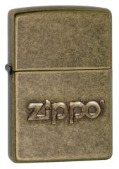 Zippo Antik Brass Logo Çakmak