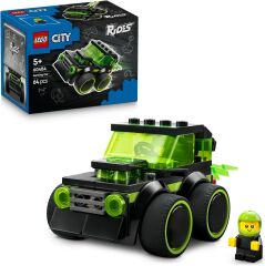 LEGO City Araçlar - Video Oyunu Yarış Arabası 60484 – 5 Yaş ve Üzeri Çocuklar için Minifigür İçeren Oyuncak Yapım Seti (64 Parça)