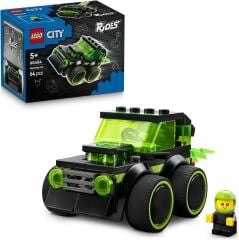 LEGO City Araçlar - Video Oyunu Yarış Arabası 60484 – 5 Yaş ve Üzeri Çocuklar için Minifigür İçeren Oyuncak Yapım Seti (64 Parça)