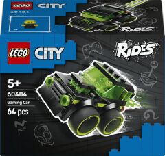 LEGO City Araçlar - Video Oyunu Yarış Arabası 60484 – 5 Yaş ve Üzeri Çocuklar için Minifigür İçeren Oyuncak Yapım Seti (64 Parça)
