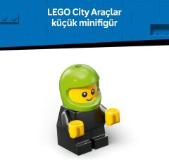 LEGO City Araçlar - Video Oyunu Yarış Arabası 60484 – 5 Yaş ve Üzeri Çocuklar için Minifigür İçeren Oyuncak Yapım Seti (64 Parça)