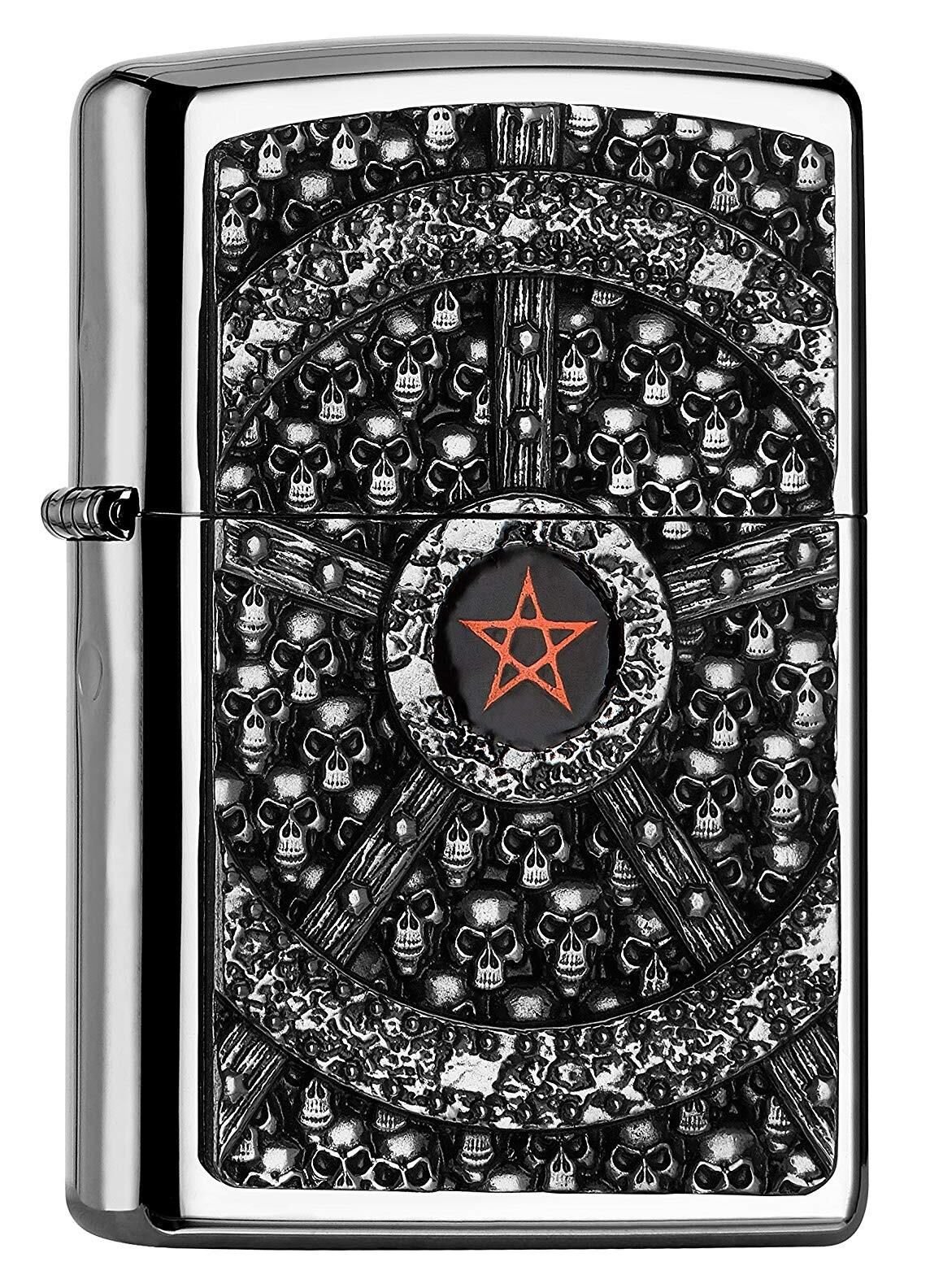Zippo Skull Pentagram Çakmak