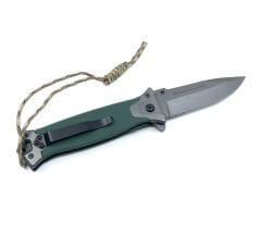 Flipper Mekanizmalı Paracord İpli Avcı Bıçağı - Haki