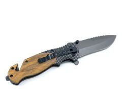 Zeytin Ağacı Kabze Flipper Kamp Çakısı