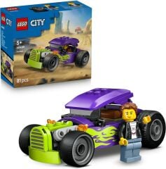 LEGO City Hot Rod 60485 – 5 Yaş ve Üzeri Çocuklar için Sürücü Minifigürü İçeren Yaratıcı Oyuncak Araba Yapım Seti (81 Parça)