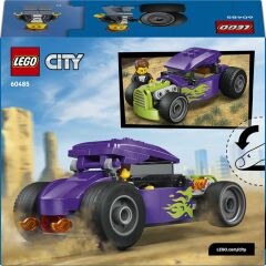 LEGO City Hot Rod 60485 – 5 Yaş ve Üzeri Çocuklar için Sürücü Minifigürü İçeren Yaratıcı Oyuncak Araba Yapım Seti (81 Parça)