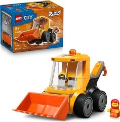 LEGO City Araçlar - İnşaat Yükleyicisi 60483 – 5 Yaş ve Üzeri Çocuklar için Minifigür İçeren Oyuncak Yapım Seti (61 Parça)