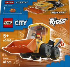 LEGO City Araçlar - İnşaat Yükleyicisi 60483 – 5 Yaş ve Üzeri Çocuklar için Minifigür İçeren Oyuncak Yapım Seti (61 Parça)
